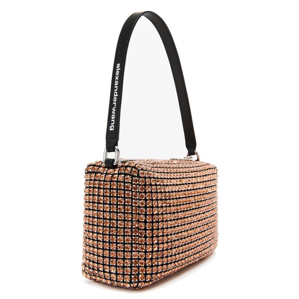 ALEXANDER WANG
HEIRESS RHINESTONE POUCH, ORANGE